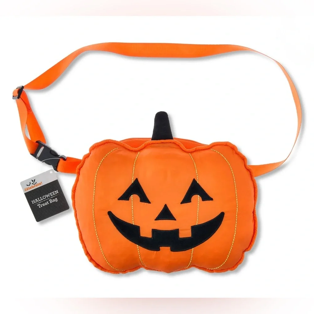 NWT - Plush Jack-o'-Lantern Waist / Crossbody Bag